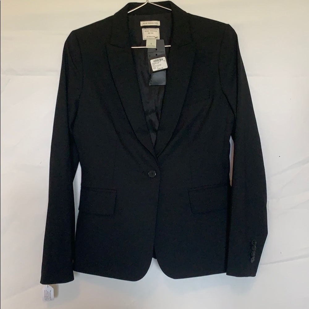 Women’s Italian wool black club Monaco jacket sz 0
